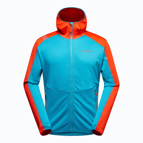 La Sportiva Upendo Hoody M L67 614322 Tropic Blue/Cherry Tomato