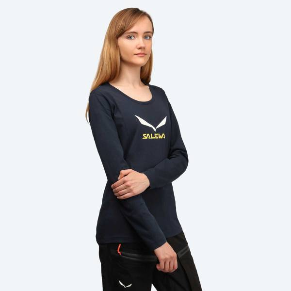 Koszulka Salewa Solidlogo CO W L/S Tee 25280-3991
